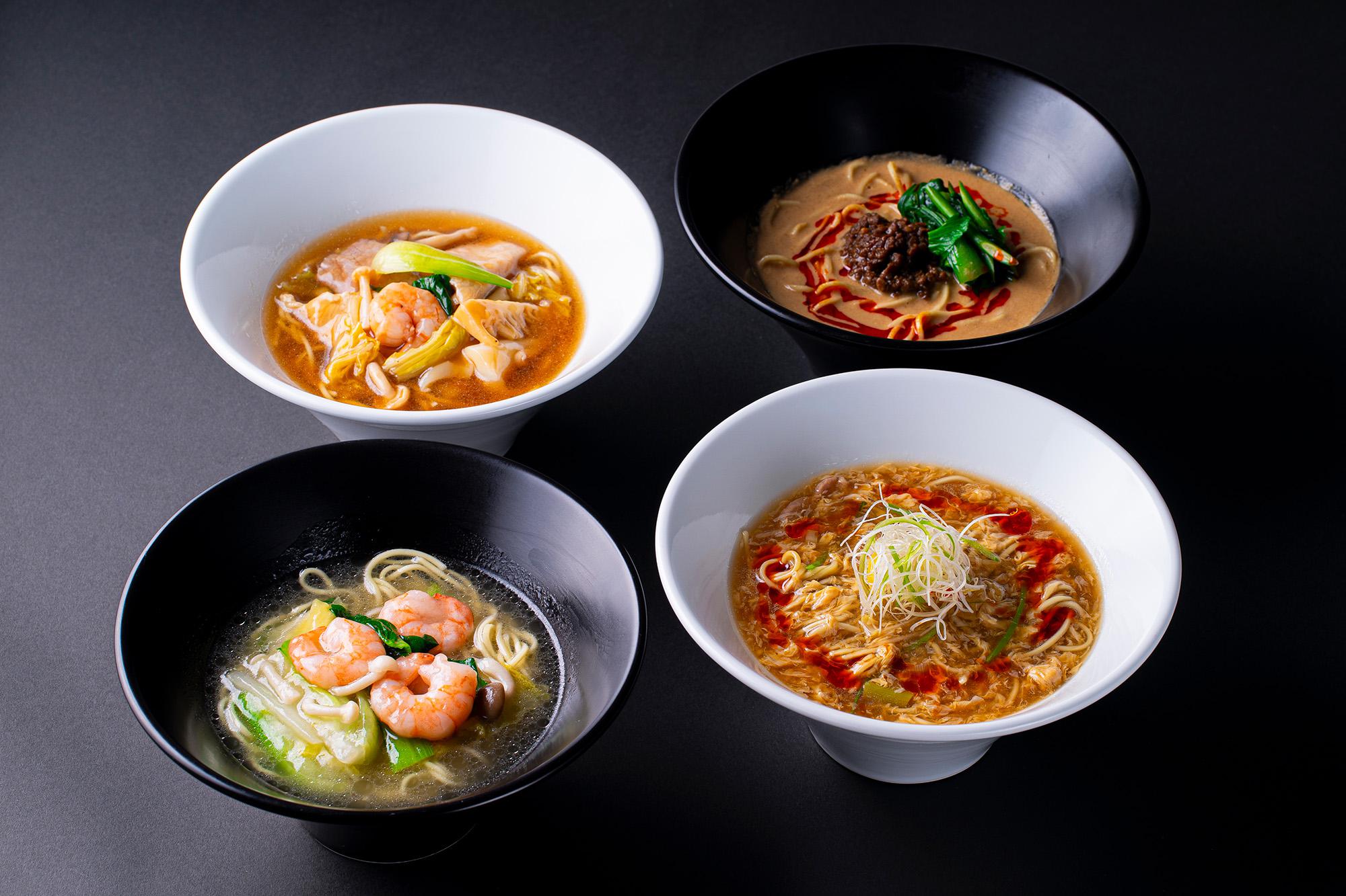 開業50周年 ホテルニューオータニ佐賀 大観苑 選べるランチvol.1　選べる麺と飯セット＆3種の杏仁豆腐の画像